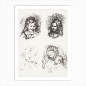 Lithograph Of Claude Renoir, Pierre Auguste Renoir Art Print