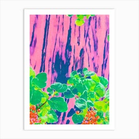 Watercress Risograph Retro Poster vegetable Art Print