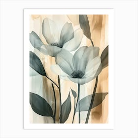 Three Flowers Art Print