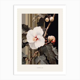 Flower Illustration Camellia 4 Poster Art Print