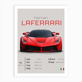 Ferrari Laferrari Art Print