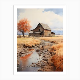 Old Stone Farm Warm Tones 20 Art Print