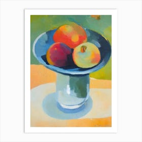 Apricot Bowl Of fruit Art Print