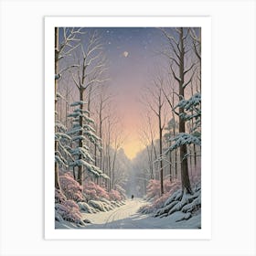 Winter's Sunset Art Print