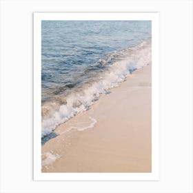 Pastel colour waves on Beach // Ibiza Nature & Travel Photography Art Print