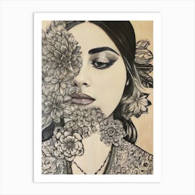 'The Flower Girl' Art Print