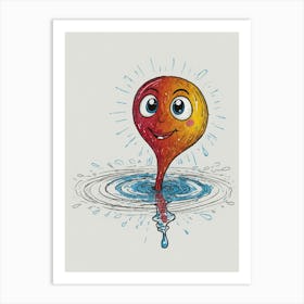 Water Drop Art Print