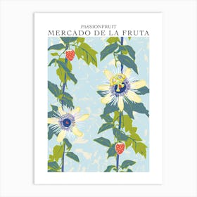 Mercado De La Fruta Passionfruit Illustration 2 Poster Art Print