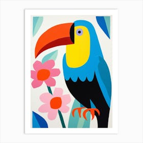 Colourful Kids Animal Art Toucan 5 Art Print