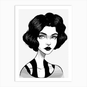 Black And White Drawing Art Print