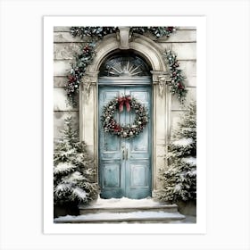 Christmas Door 6 Art Print