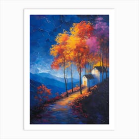 Autumn In The Mountains Art Print