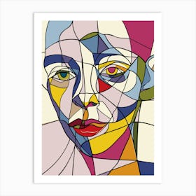 Abstract Portrait Of A Woman 1 Art Print