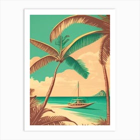 Cayman Islands Vintage Sketch Tropical Destination Art Print