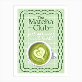 The Matcha Club | Matcha Lover Art Print