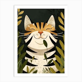 Striped Cat 15 Art Print