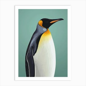 Emperor Penguin Isabela Island Minimalist Illustration 1 Art Print