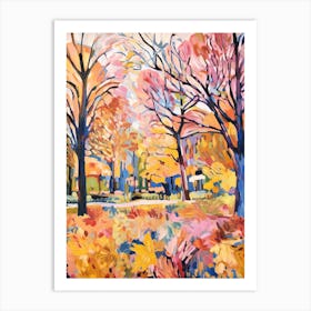 Autumn Gardens Painting Kew Gardens London 7 Art Print