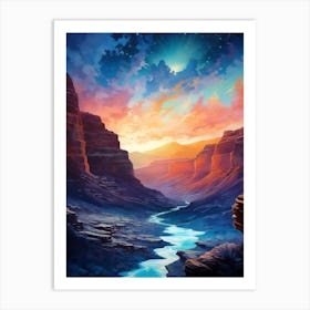 The Grand Canyon Sunset Art Print