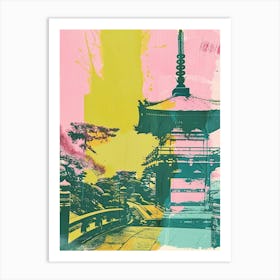 Kanazawa Japan Duotone Silkscreen 10 Art Print