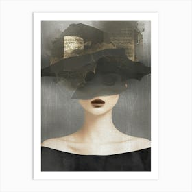 Lady In Hat 2 Art Print