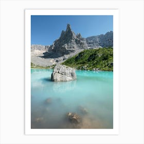 Lake In The Dolomites Art Print