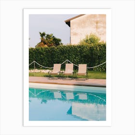 Pool Day In Italy Art Print