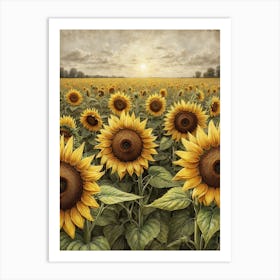 Sunflowers 6 Art Print