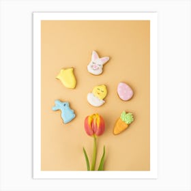 Easter Cookies Art Print