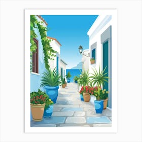 Greece Street 3 Art Print