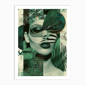 Sexy Woman In The Jungle Art Print