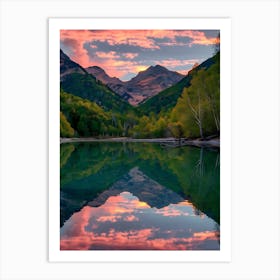 Sunset In The Mountains 48 Art Print