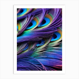 Peacock Feathers 4 Art Print