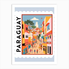 Paraguay 1 Travel Stamp Poster Art Print