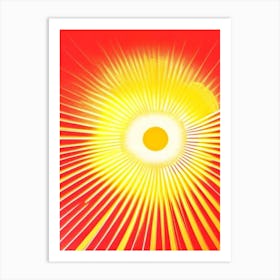 Solar Flare 2 Vintage Sketch Space Art Print