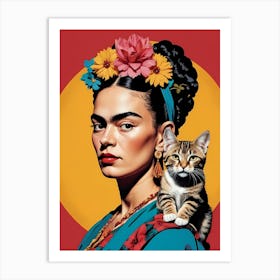 Frida Kahlo Portrait (1) Art Print