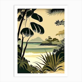 Seychelles Beach Rousseau Inspired Tropical Destination Art Print