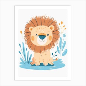 Cute Lion 1 Art Print