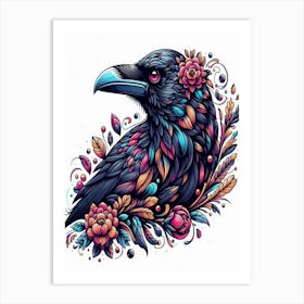 Crow ca Art Print