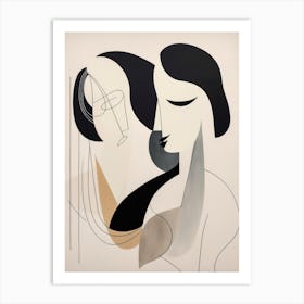 'One Woman - Two Lives' Abstract Art Print