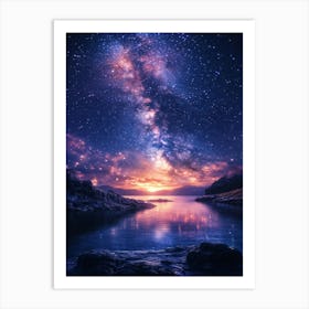 Milky Over The Water 2 Art Print