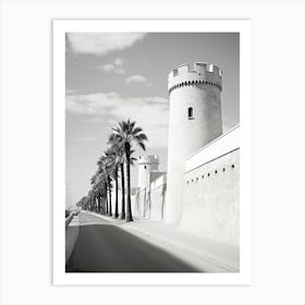 Sousse, Tunisia, Black And White Photography 2 Art Print