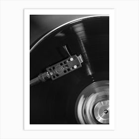 Vinyl Record Black and White_2162962 Art Print