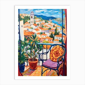 Tangier Morocco 3 Fauvist Painting Art Print