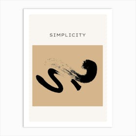 Simplicity 3 Art Print