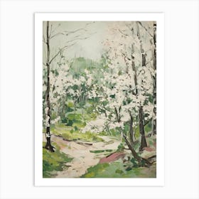 Grenn Trees In The Woods 7 Art Print
