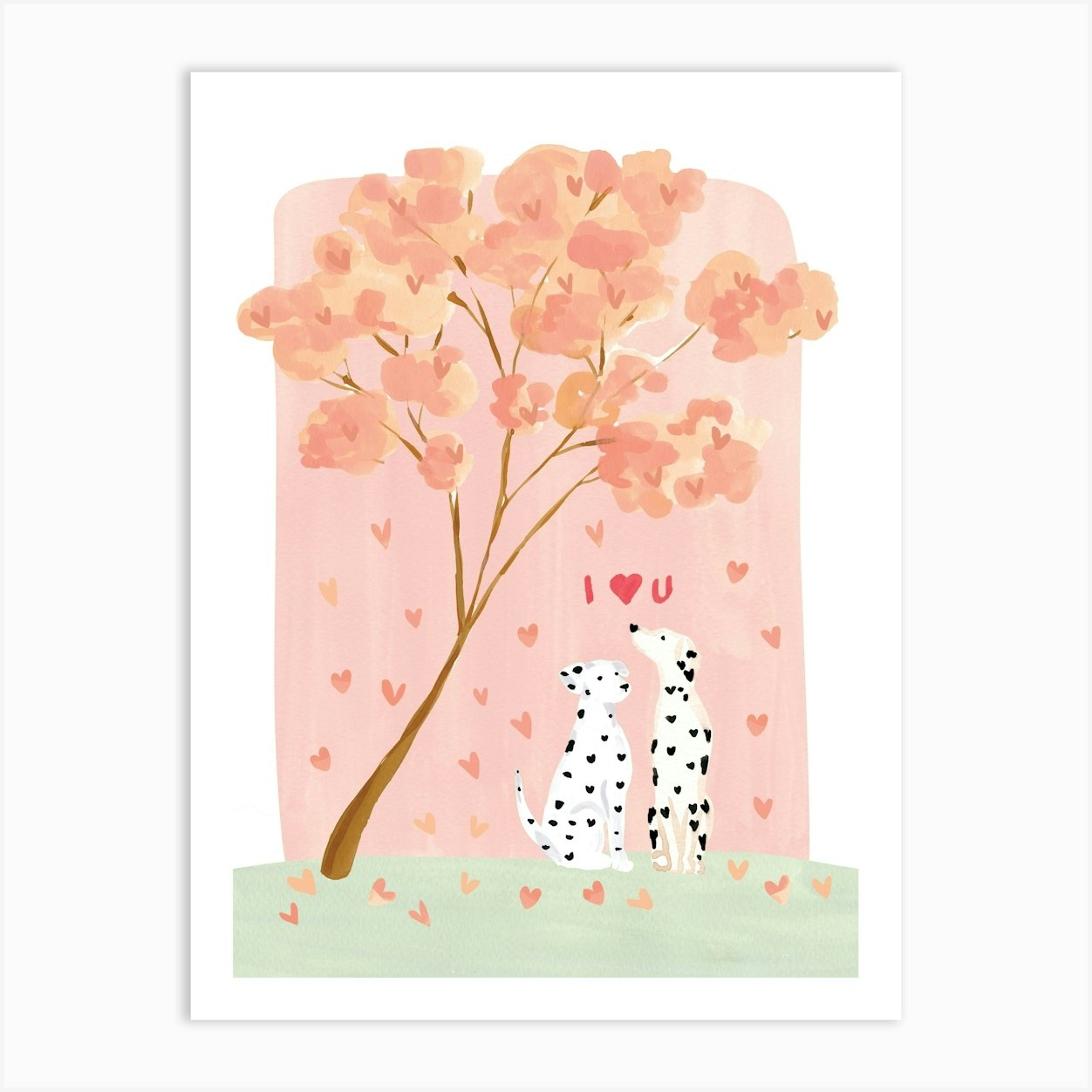 Dalmatian Love Póster