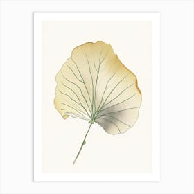 Ginkgo Leaf Illustration Art Print
