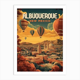 Albuquerque Hot Air Balloon Sunrise Art Print