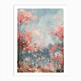 Sakura Trees Art Print